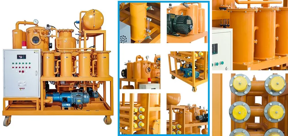 product details of ZYD-S transformer oil decoloring machine